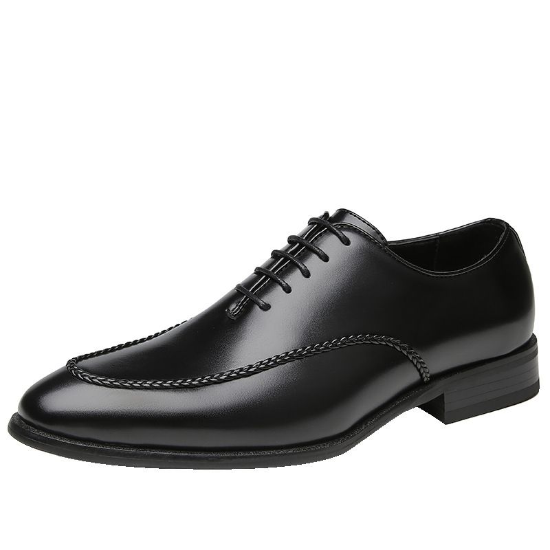 TerraStride 2025 Nouvelles Chaussures de Ville en Cuir pour Hommes Style Britannique Jeunesse Bureau Gentleman Oxford Derby_voghion.com