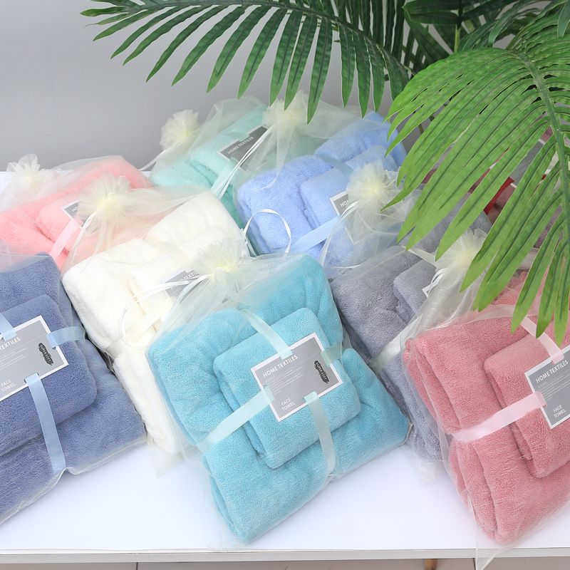 Asciugamano in velluto corallo ad alta densità, telo da bagno, set regalo per madre e bambino, morbido velluto corallo in fibra ultrafine da spiaggia per adulti_voghion.com