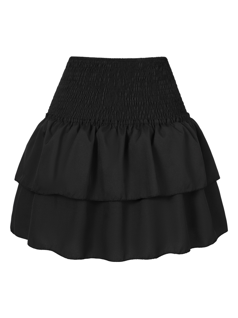 Women's Clothing Skirt Pleated Skirt Ruffle Printed Skirt Fashion Floral Short Skirt 13 Colors_voghion.com