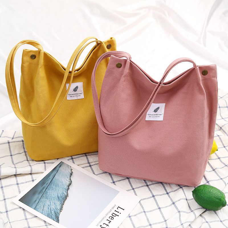 Andralyn Artistic Fashion Minimalist Academy Canvas Bag Large Capacity Cloth Bag Women's Handheld Shoulder Bag Shopping Bag_voghion.com