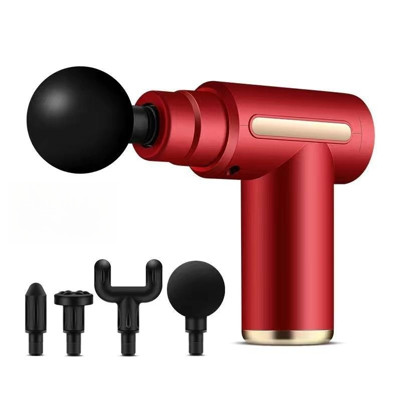 Mini pistolet de massage à percussion pour tissus profonds, masseur musculaire, 6 vitesses, charge de type C, 35 dB, masseur électrique portable ultra silencieux pour le dos et le cou_voghion.com