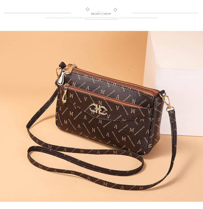 Borsa di design da donna di nuova tendenza borsa da donna Moda signora di mezza età madre confezione a tracolla per cellulare piccola borsa quadrata_voghion.com