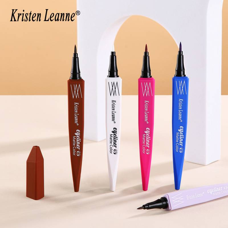 "3 STÜCK" Black Technology ultrafeiner Bleistiftkernpinsel, matt, schnelltrocknend, farbiger Eyeliner_voghion.com