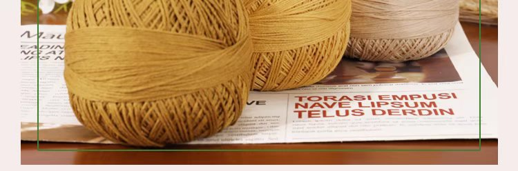 Nr. 6 Baumwoll- und Leinen-Spitzenfaden, handgewebter Faden, mittelfein gehäkelt, DIY-Materialpaket, Häkelfaden für Kinderpullover_voghion.com