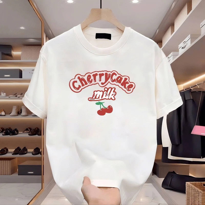 2025 Summer Loose Men And Women Pullover 100% Cotton Short Sleeve T-shirt_voghion.com