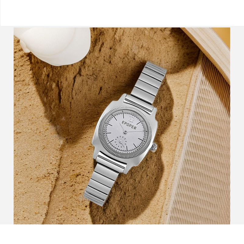 Orologi da donna, orologi da polso in oro, temperamento raffinato, quadrante piccolo rotondo, cinturino in acciaio, orologio al quarzo da donna, stile retrò, arte di nicchia_voghion.com