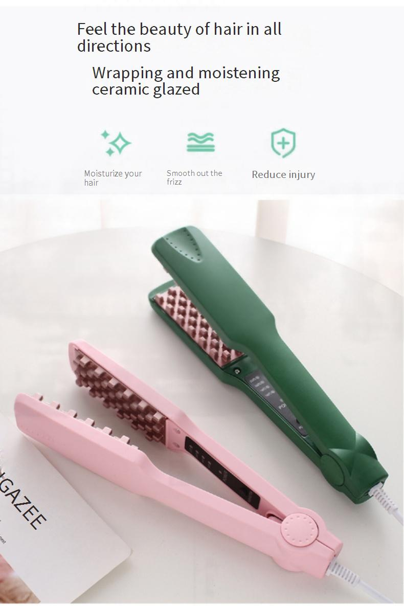Ionic Corn Rows Haarglätter & Volumizer – Keramik-Turmalin-Technologie für krauses und schadensfreies Styling_voghion.com
