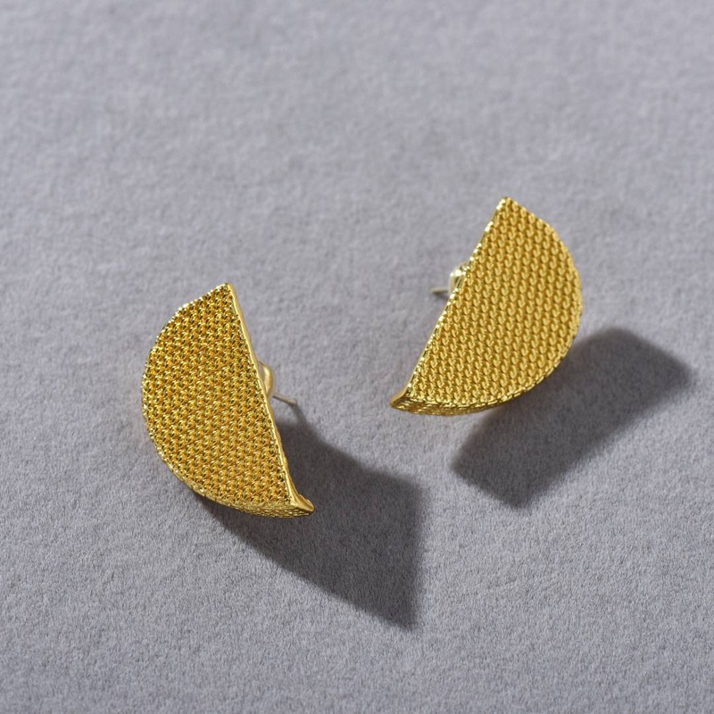 Damenschmuck Minimalistische geometrische Ohrstecker S925 Sterling Silberpfosten, elegante, vielseitige Alltagskleidung, einfache High-End-Temperament-Ohrringe_voghion.com