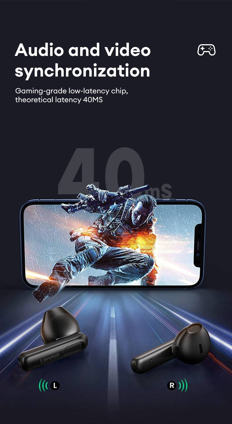 Original Lenovo EA120 True Wireless Bluetooth 5.4 Earphones Dual Mode Decoding Long Range Bluetooth Earphones HIFI Sound Quality Headset_voghion.com
