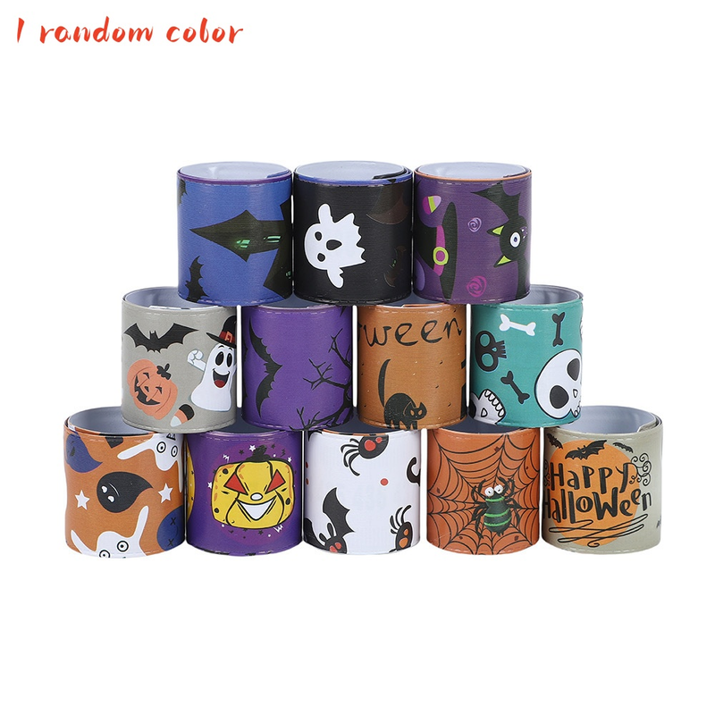 Braccialetto magico divertente con testa di zucca in PVC per Halloween e compleanno_voghion.com