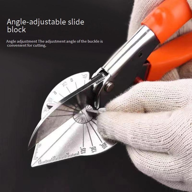 45° Angle Electrician's Snips - Multi-Purpose Cable Trimming Scissors For Woodworking & Edge Trimming Heavy-Duty Cutting Tool For PVC Conduit_voghion.com
