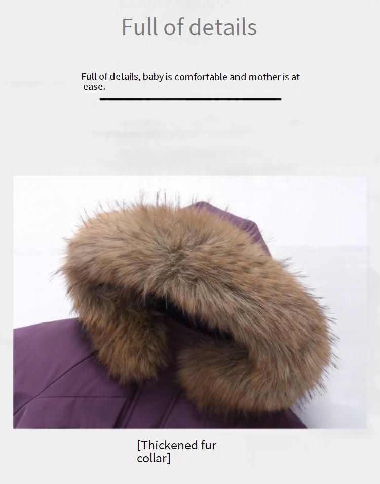 Premium Baby Winter Snowsuit Set - Detachable Overalls & Hooded Down Jacket With 55% White Duck Down (80-110cm)_voghion.com