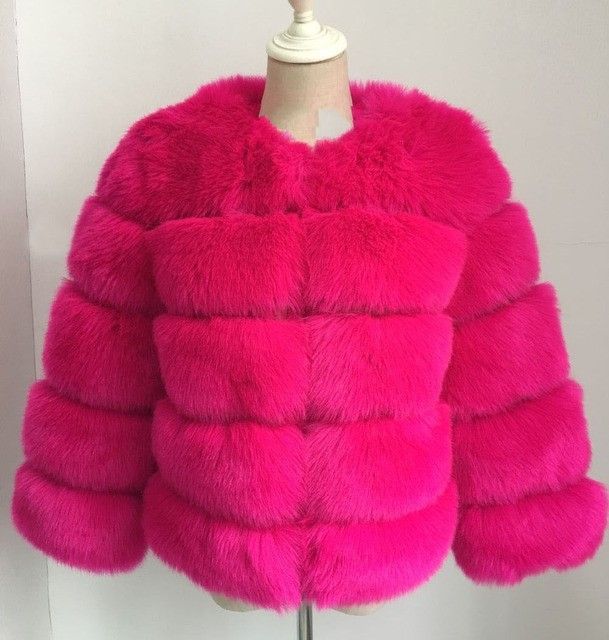 Elegante giacca corta in pelliccia sintetica – Cappotto da donna con finiture in pelle vegana (S-XXL, oltre 20 colori, tessuto testurizzato di lusso)_voghion.com