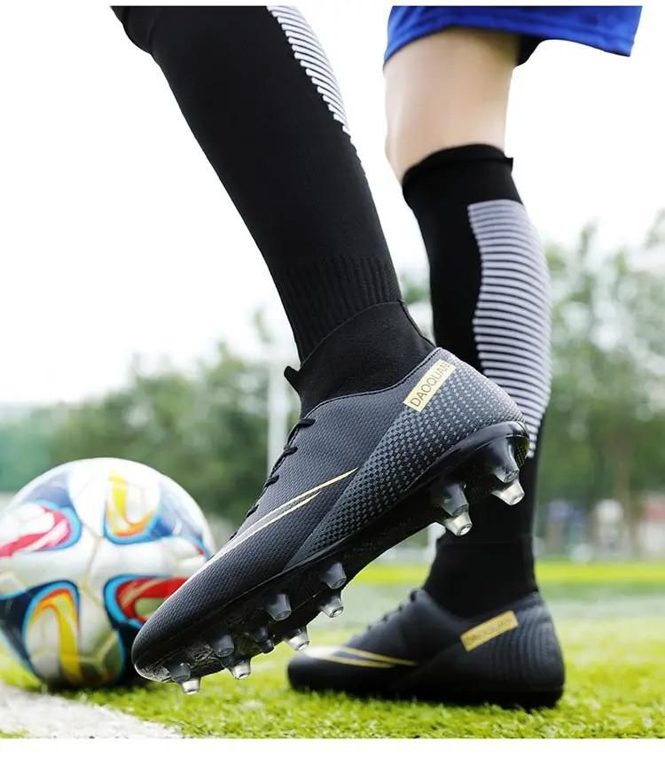 High top lange spikes fußball schuhe männer fußball stiefel große größe 35-47_voghion.com