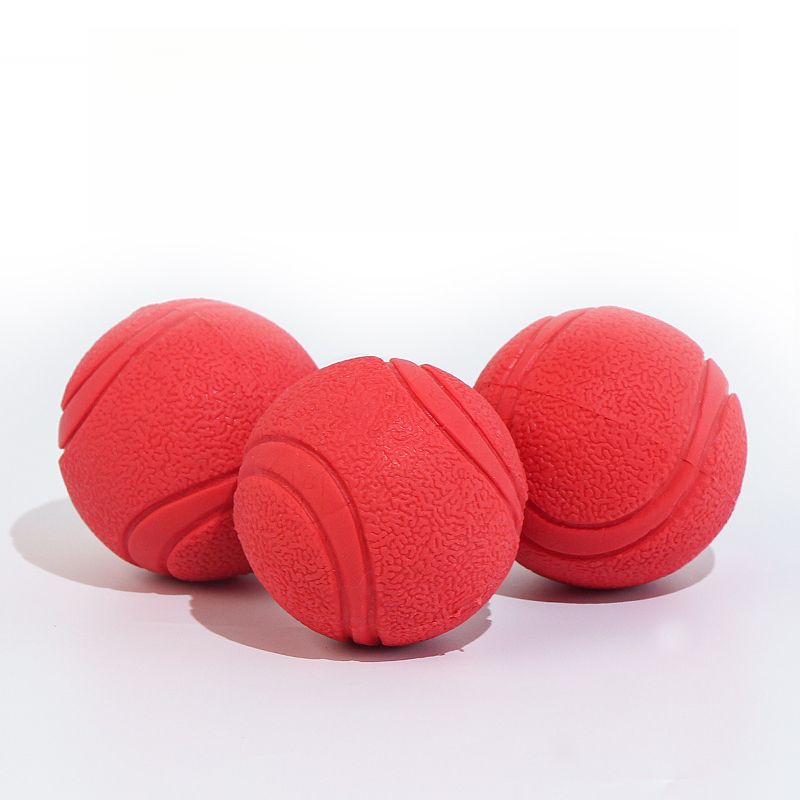 Supplies TPR Solid Elastic Durable Chew Pet Toy Teasing Dog Training Ball_voghion.com