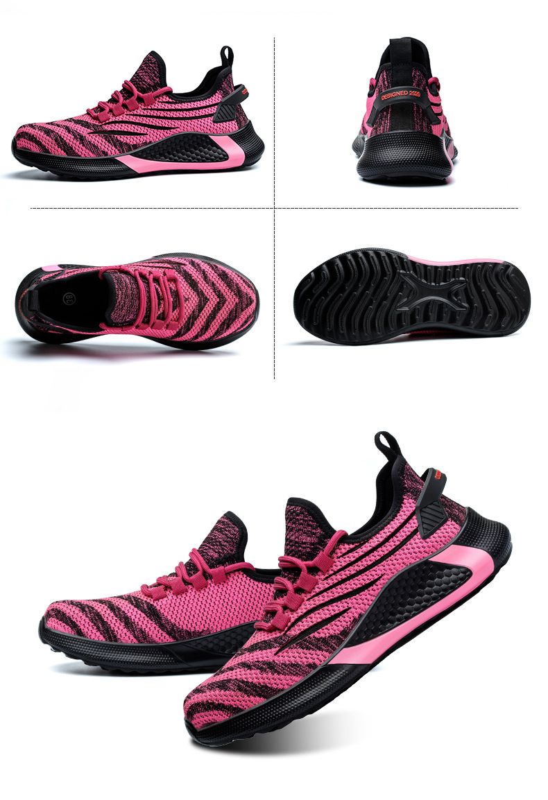 Lightweight Women's Work Safety Shoes, Steel Toe Smashing And Anti Piercing Construction Site Protective Shoes_voghion.com