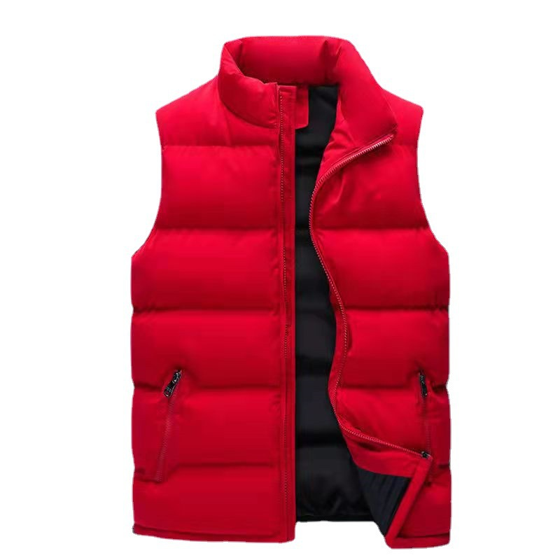Gilet casual da uomo autunno e inverno, gilet caldo in cotone per uomo autunno e inverno, arrampicata in montagna e corsa_voghion.com