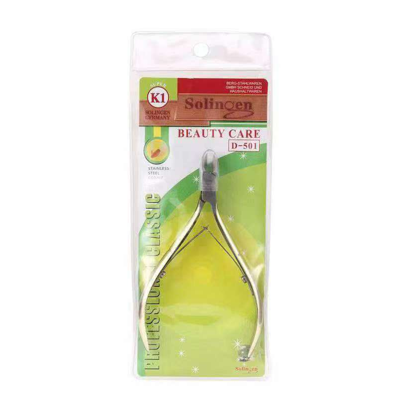 Cortapelos D501 chapado en oro en stock al por mayor, cuchillo de reparación de pies, cortador de piel muerta de acero inoxidable de doble tenedor,_voghion.com