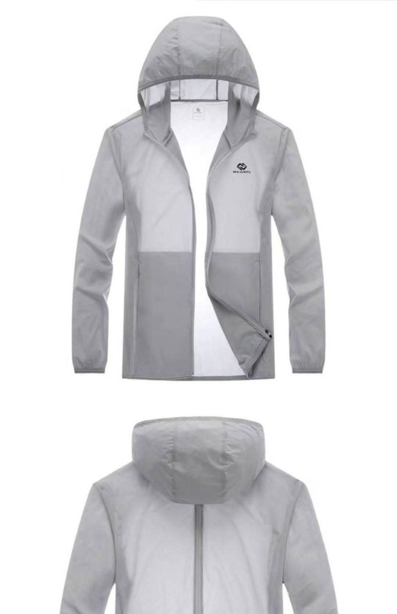 Āra sporta vasaras pilnībā elastīga spēka ādas vējjaka sieviešu saules aizsardzības apģērbam, vieglam, elpojošam un_voghion.com