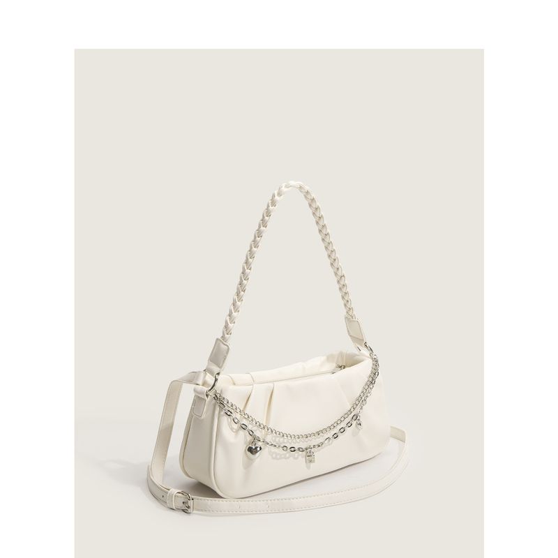 Damestassen Nieuwe modetrend All Match ketting geplooid ontwerp Twist schouderband Koreaanse stijl schouder crossbody damestas_voghion.com