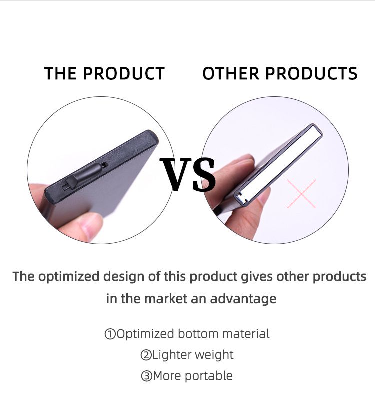 Ultra-Slim RFID-Blocking Metal Card Holder – Push-Up Multi-Slot Aluminum Wallet For Credit Cards & IDs, Anti-Theft & Minimalist Design_voghion.com