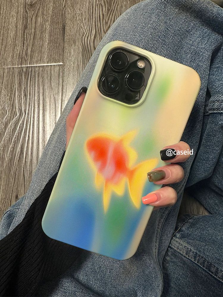 Unschlagbare Qualität Iphone Ölgemälde Nischenstil Zwei-in-Eins-Film Gerade Softshell_voghion.com