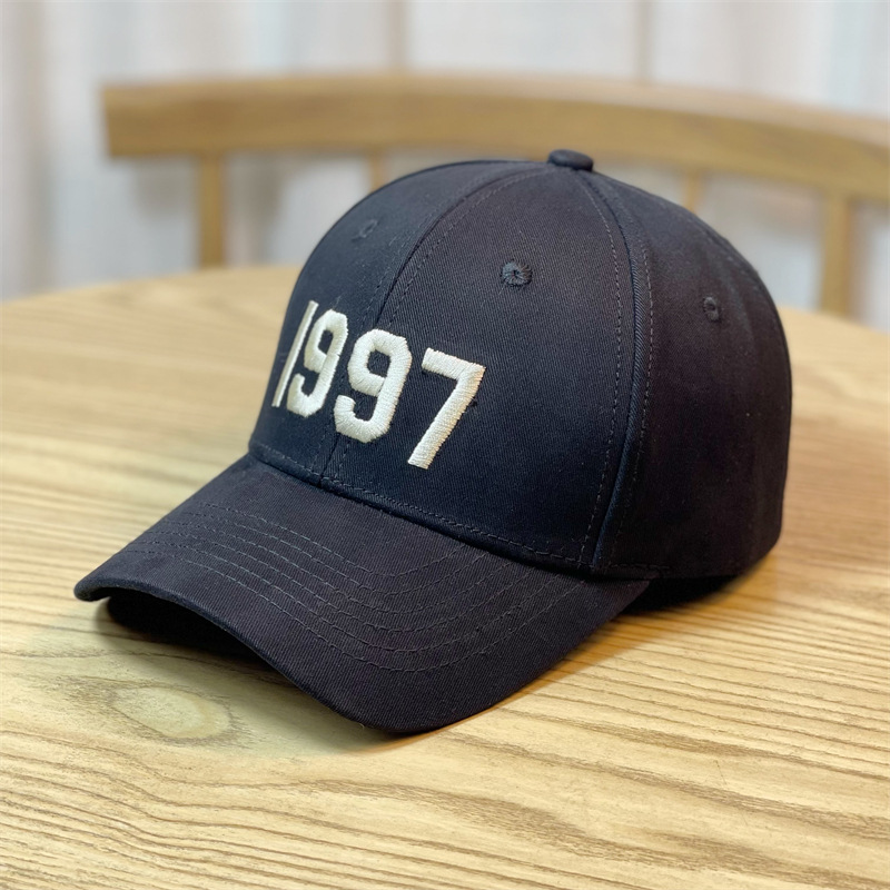 Großköpfige Mütze, trendige schwarze Baseballmütze für Herren, kleines Gesicht, vielseitige koreanische Version für die Freizeit im Sommer, große Entenzungenmütze, Damenausgabe_voghion.com