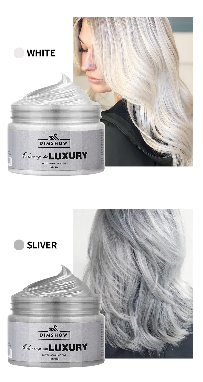Temporary Hair Color Wax Diy Mud One-time Molding Paste Dye Cream Hair Gel for Hair Coloring Styling_voghion.com