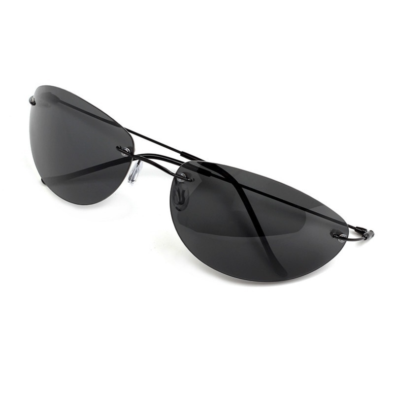 TGOGO Mode Cool Die Matrix Neo Stil Polarisierte Sonnenbrille Ultraleicht Randlose Männer Fahren Marke Design Sonnenbrille_voghion.com