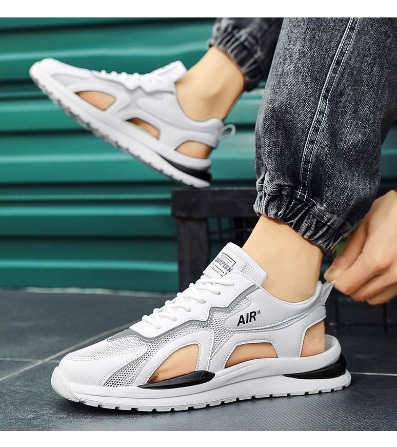 Sandalen Herren Sommer Outdoor Wear Freizeit Sport Leichte Strandsandalen Herren Offene Auto Netzwerkoberfläche Atmungsaktive Hausschuhe Herren_voghion.com