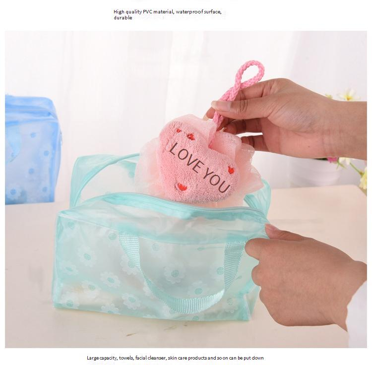 Aufbewahrungstaschen Reise-Kulturtasche, Blumenmuster, wasserdichte Aufbewahrungstasche für Kosmetika aus PVC, Toilettenartikel, Badezubehör, Reise-Aufbewahrungstasche_voghion.com