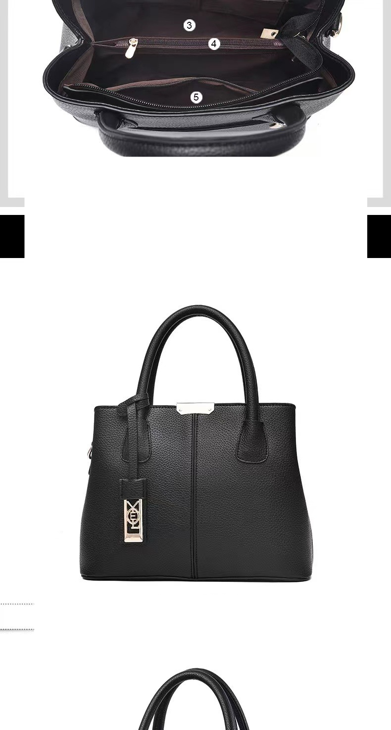 Damhandväska Damväska Handväska med stor kapacitet Enkelt mode Crossbody-väska med enkel axel Snygg damväska_voghion.com