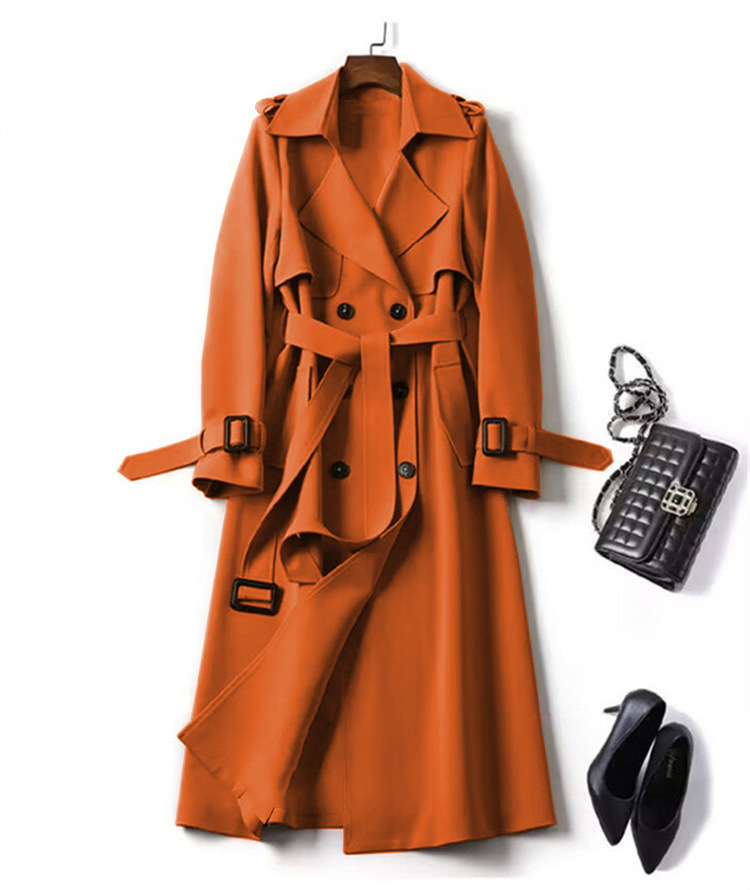 Ženski Temperament Slim Slim Waist Modni Trench Coat_voghion.com