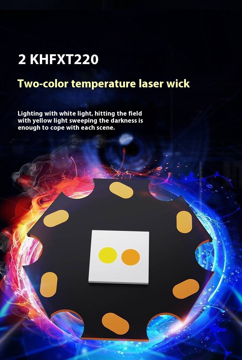 Dual-Light Zoomable Flashlight - 1200 Lumens LED & Laser Beam, Aluminum Alloy Body With Digital Display, Rechargeable Tactical Flashlight For Camping_voghion.com