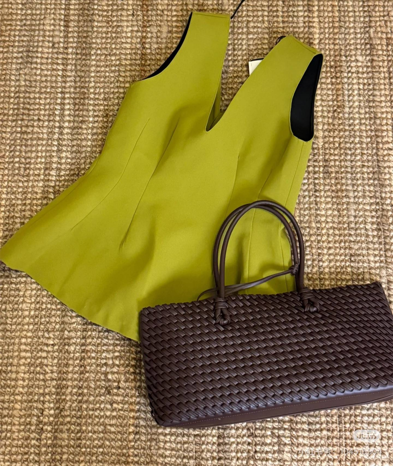 "2025 New Style Woven Tot Bag, Fashionable High-end Large Capacity Handbag, Single-shoulder Shopping Bag For Women."_voghion.com