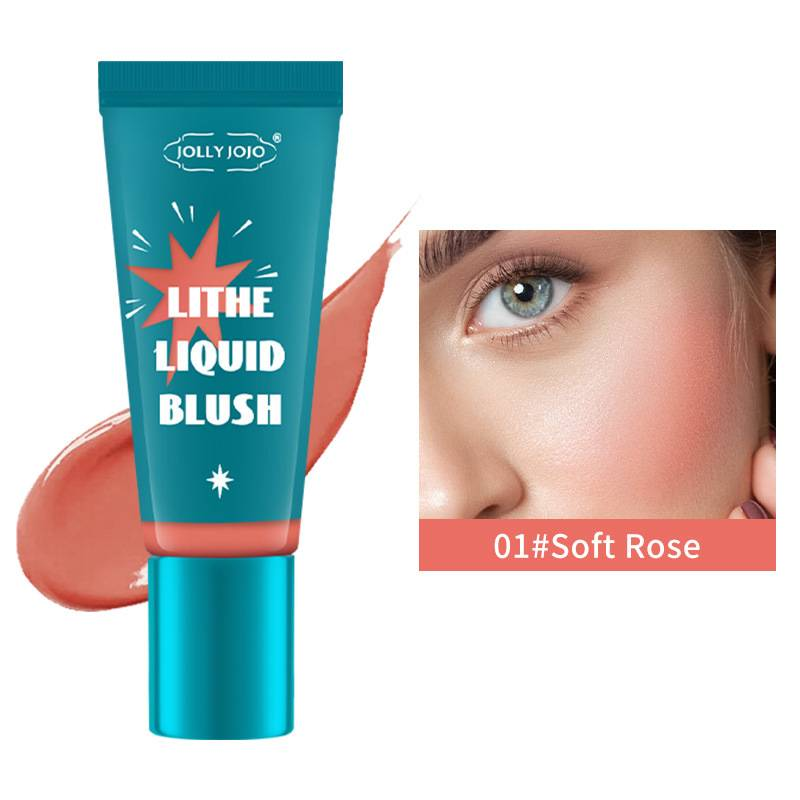 JOLLYJOJO Liquid Blush: Vielseitig einsetzbar für Lippen und Wangen, natürliche Kontur, glatt und zart, Einzelfarbe_voghion.com