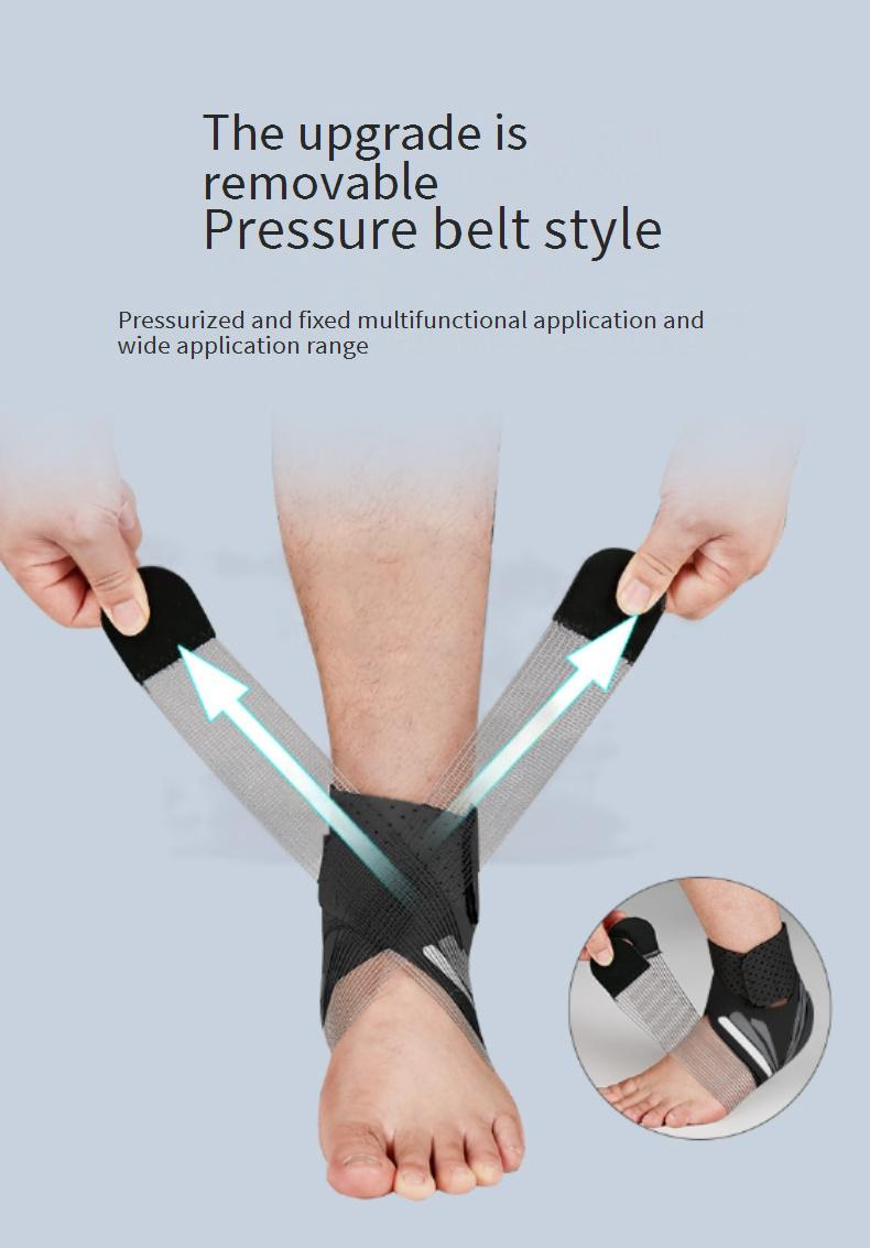 Professional Ankle Brace For Sprain Recovery & Sports Support - Breathable Compression Sleeve With U-Shaped Silicone & Figure-8 Strap - Football_voghion.com