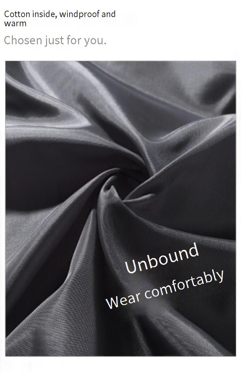 Chaqueta acolchada de invierno para hombre: chaqueta bomber estilo urbano con cuello alto (negro/rosa/caqui/azul claro, tallas S-4XL)_voghion.com