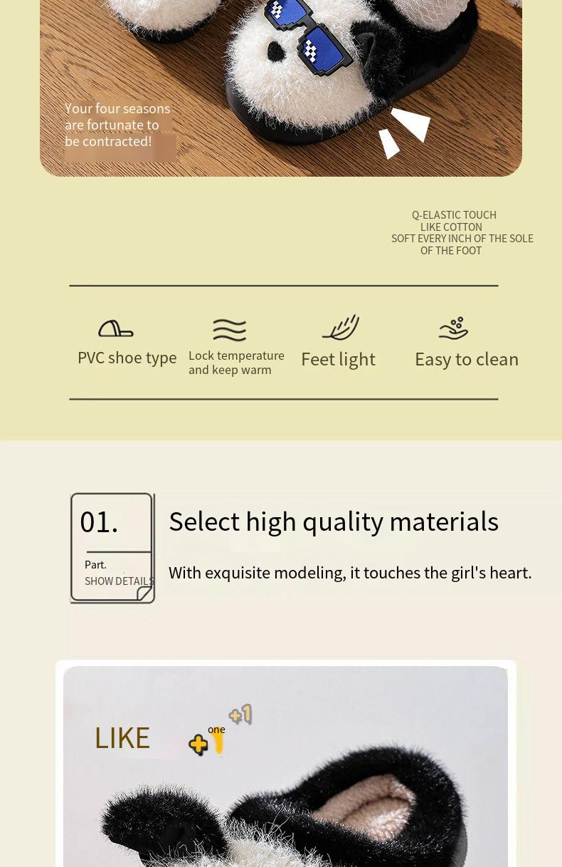 Pantofole invernali da donna con fodera in pile - Pantofole da casa ultra morbide con suola antiscivolo, comode e calde_voghion.com