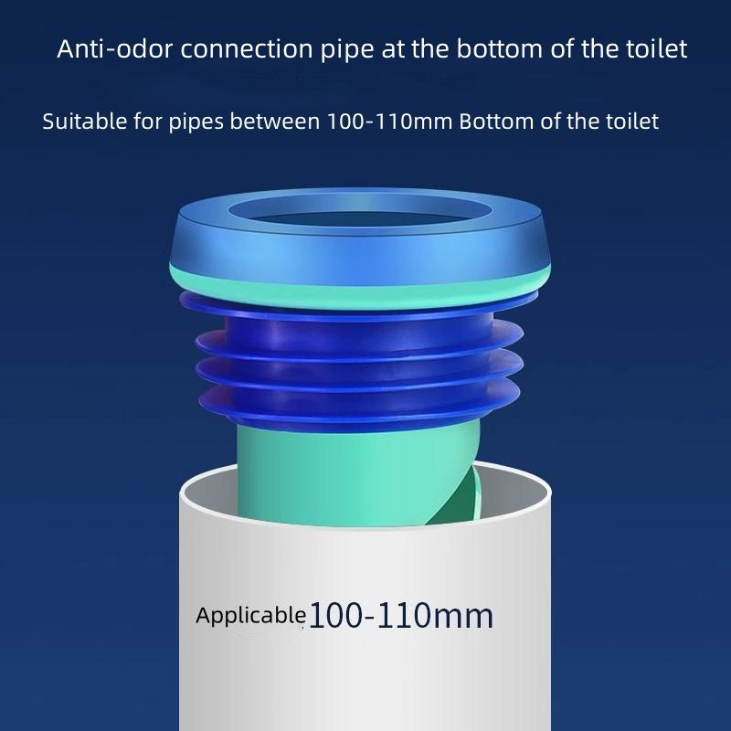 Toilettensitz, geruchshemmender Flanschdichtungsring, automatische integrierte intelligente Toilette, verdicktes, korrosionsbeständiges Design_voghion.com