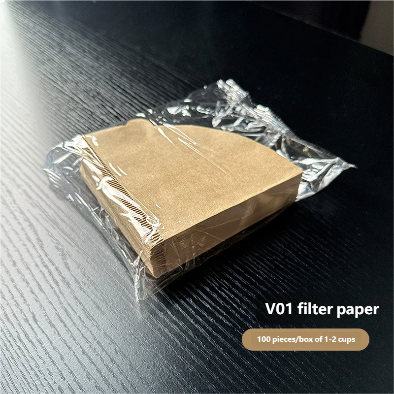 Hand-brewed Coffee Filter Paper, Conical Wood Pulp V60 Funnel Americano Drip Filter Paper_voghion.com
