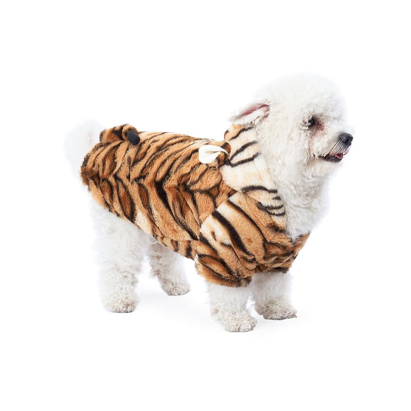 Costume da tigre 3D, divertente, trasformabile, per bulldog francese, piccolo, per Halloween, inverno, animale domestico, cane di taglia media_voghion.com