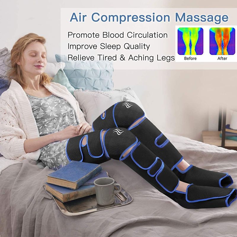 Fuß luftdruck bein massager fördert die durchblutung, körper massager, muskel entspannung, drenaj limfatic gerät 360 °_voghion.com