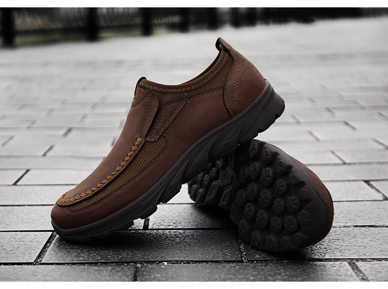 Neue Business Casual Outdoor-Loafer, Überschuhe, Herrenschuhe mit dicker Sohle, modische Einzelschuhe_voghion.com