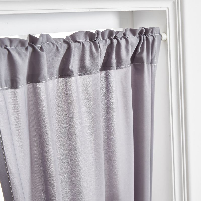 French Style Sheer Door Curtain With Rod Pocket – Lightweight Polyester Panel For Balcony, Dining Room, Study (Multiple Sizes & Colors)_voghion.com