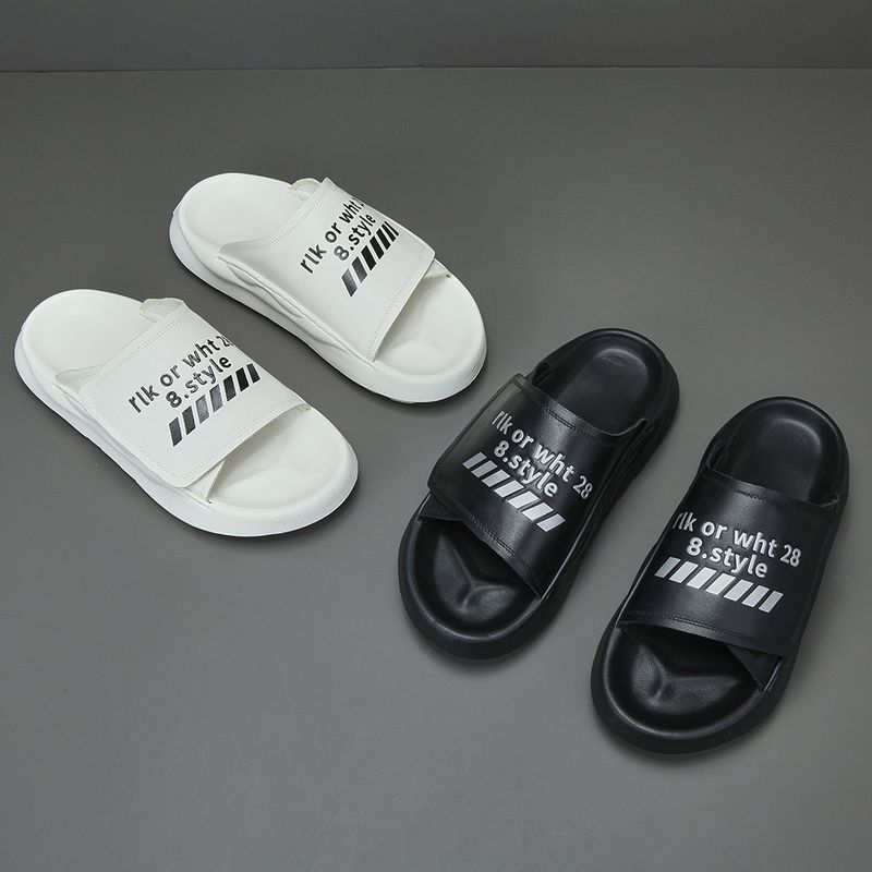 【 Preiskontrolle 】 Herren-Lederpantoffeln, trendige Nischenschuhe, vielseitige High-End-Sandalen aus bedrucktem Rindsleder mit oberer Schicht_voghion.com