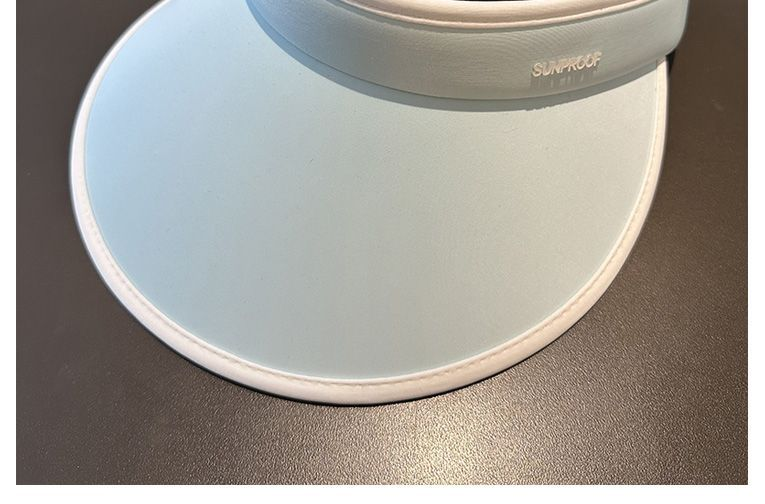 Tom sommarhatt damsolskyddshatt med stor brätte hopfällbar hårbåge solhatt UV-beständig ansiktsblockerande solhatt_voghion.com