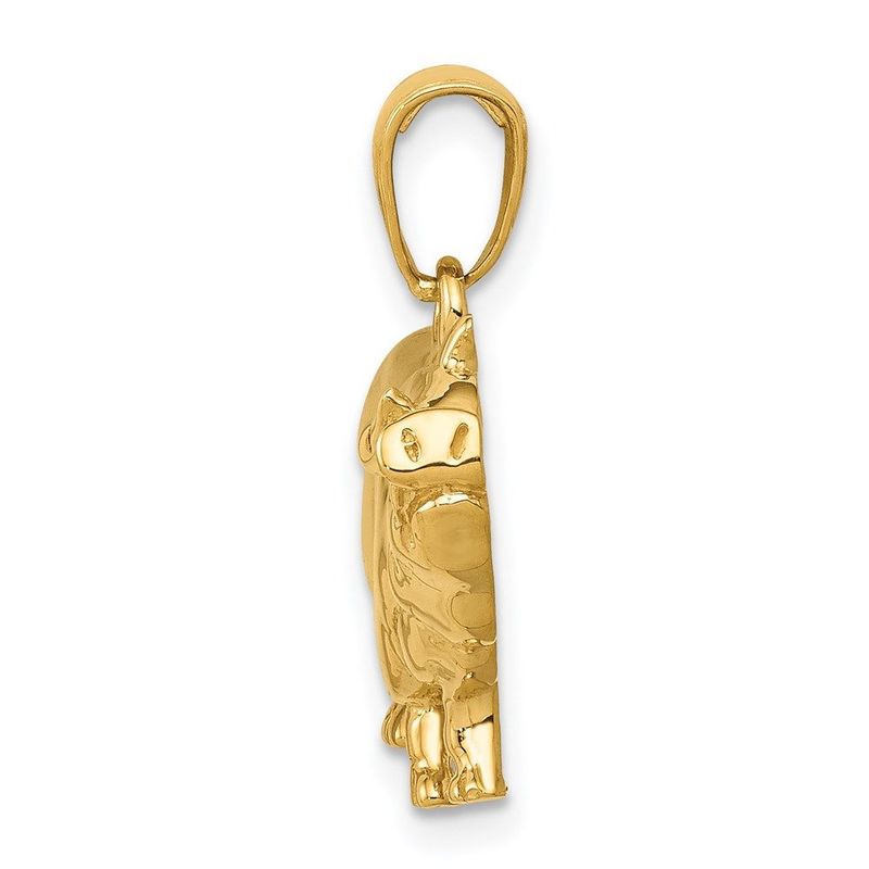 14k Pot Belly Pig Pendant_voghion.com