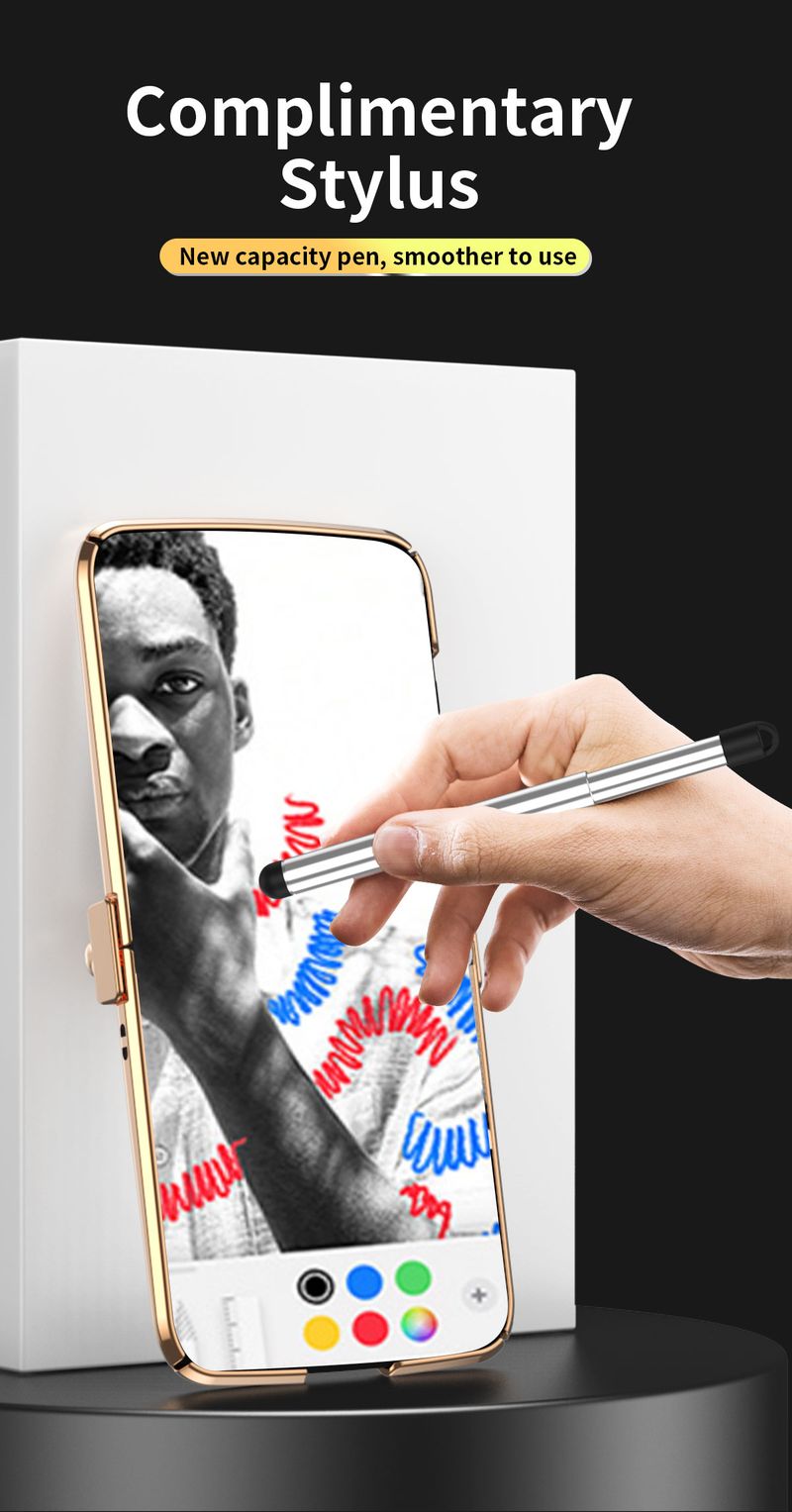 Für Moto Motorola Razr 2022 Luxus Galvanisierte Leder Business Pen Stylus Telefon Fall Abdeckung_voghion.com