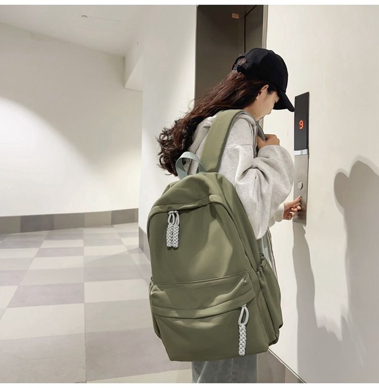 Zainetto studentesse, stile Instagram, versione coreana minimalista, zaino junior casual, grande capacità,_voghion.com